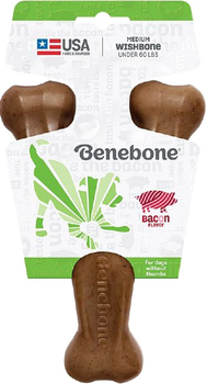 Іграшка для собак зі смаком бекону Benebone Wishbone Bacon 18 см Brown (0854111004002)