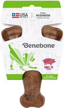 Іграшка для собак зі смаком бекону Benebone Wishbone Bacon 13 см Brown (0854111004033)