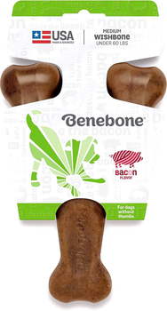 Іграшка для собак зі смаком бекону Benebone Wishbone Bacon 24 см Brown (0854111004620)