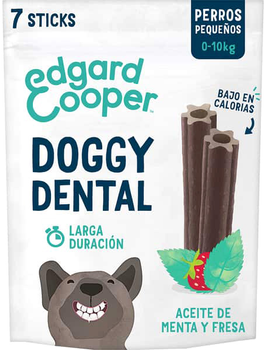 Zabawka do żucia dla psów Edgard Cooper Doggy Dental Mint and Strawberry Small Breed 25 cm Brown (5407007142156)