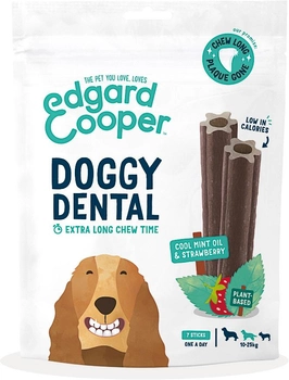 Zabawka do żucia dla psów Edgard Cooper Doggy Dental Mint and Strawberry Medium Breed 25 cm Brown (5407007142163)