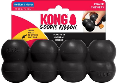 Іграшка для собак Kong Extreme Goodie Ribbon Large 14 см Black (0035585356389)