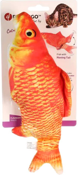 Zabawka interaktywna dla kotów Flamingo Flounder Electric Fish 30 x 13 x 4.5 cm Orange (5400585177077)