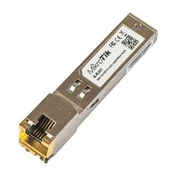 Одномодовый интерфейсный модуль SFP RJ45 10/100/1000 Мбит/с, совместимый с Mikrotik, 100 м, 69x14x14 мм