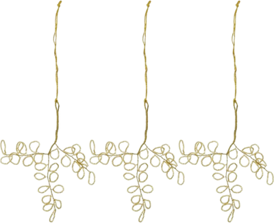 Zestaw biżuterii wykonany z koralików House Doctor Gold 3 szt (257873052) 