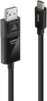 Kabel Lindy USB Type-C - DisplayPort 8K60 2 m Black (4002888433426)