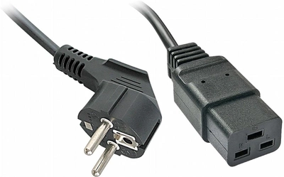 Kabel Lindy Power Schuko - IEC-C19 2 m Black (4002888303446)