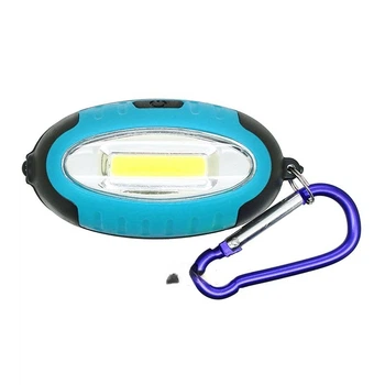 Ліхтар-брелок - 5822-COB+UV, синій (ультрафіолет), магніт, 2xAAA