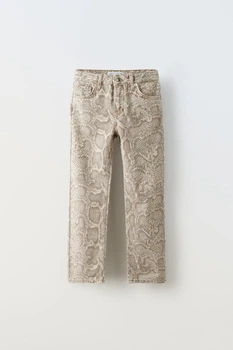 Подростковые брюки для девочки ZARA 1889/698 152 см Бежевый