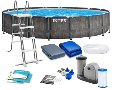 Бассейн каркасный Intex Grey 549х122 см (26744)