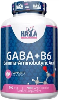 GABA Haya Labs + B6 500 мг 100 веган капсул (858047007823)