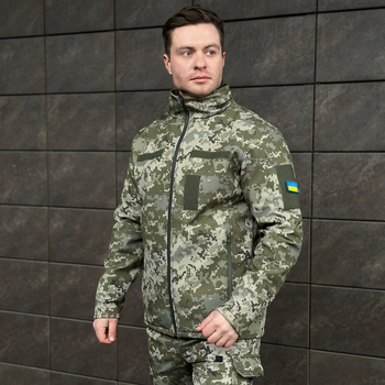 Куртка Pobedov Shadow Военная с липучками Пиксель S OWku2 778Spx