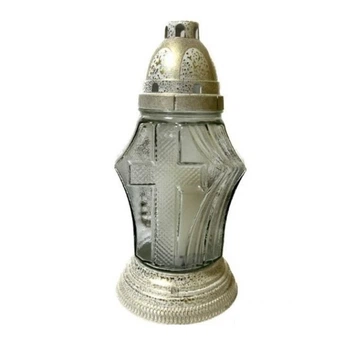 Лампадка стеклянная 25 час. 26 см. (571)