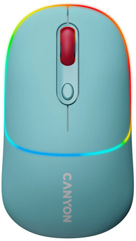 Мышь Canyon MW-22 Dual Band RGB Wireless Dark Cyan (CNS-CMSW22DC)