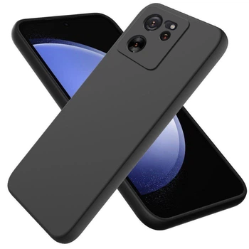 Чехол Fiji Full Soft Premium для Xiaomi 13T / 13T Pro противоударный бампер с микрофиброй Black
