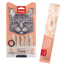 Wanpy Creamy Lickable Treats Tuna & Salmon ВАНПІ ТУНЕЦЬ З ЛОСОСЕМ рідкі ласощі для котів, 70 г