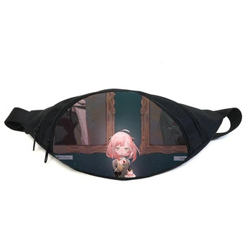 Поясная сумка бананка Семья шпиона Spy × Family (GB SF04) Gear Bag черная