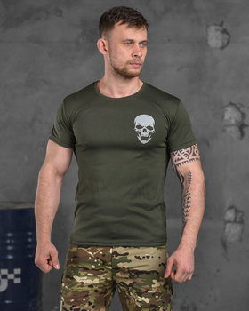 Тактическая потоотводящая футболка odin oilva skull XXXL