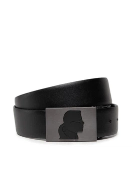 Ремінь шкіряний двосторонній 105 Karl Lagerfeld чорний/білий 542436
