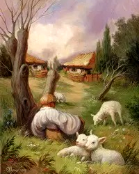 Алмазная мозаика (вышивка) "Иллюзия Шевченка. Мені тринадцятий минало.", 40х50 см, полная выкладка, квадратные