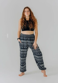 Вільні штани-шаровари Elephant Midnight RAO WEAR унісекс OneSize зріст 155-165 см темно-синій