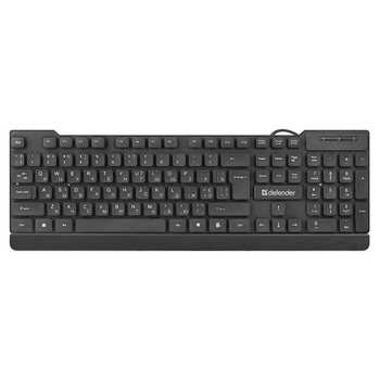 Клавіатура DEFENDER (45192) Element HB-190 USB UKR чорний, повнорозмірна