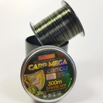 Волосінь для риболовлі на коропа Carp Mega Camou 300м 0.27мм