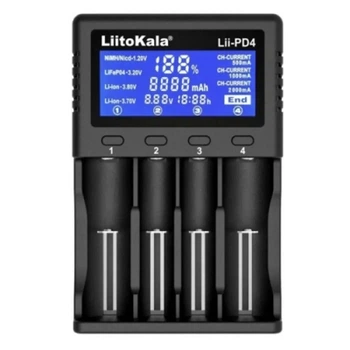 Розумний зарядний пристрій Liitokala Lii-PD4 Li-ion 18650 Ni-MH LED 4 каналали