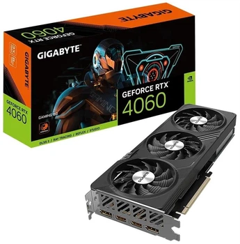 Видеокарта GF RTX 4060 8GB GDDR6 Gaming Gigabyte (GV-N4060GAMING-8GD)