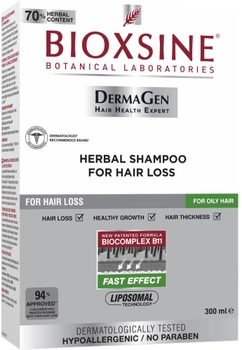 Шампунь проти випадіння волосся Bioxsine DermaGen для жирного волосся 300 мл (8680512627784)