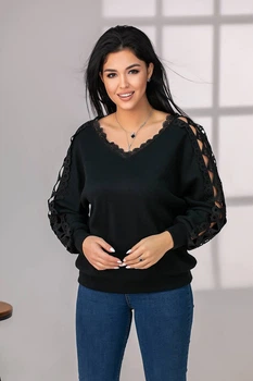 Fashions • Жіноча кофта Joyce Fashions 54-58 чорний (#377-ел)