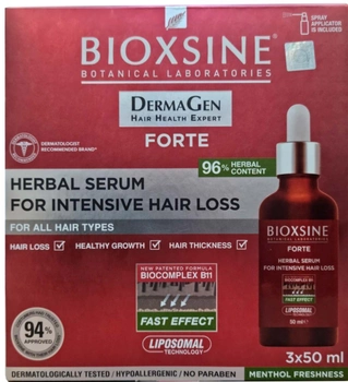 Serum przeciw wypadaniu włosów Bioxsine DermaGen Forte 3x50 ml (8680512629214)