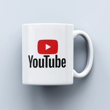 Чашка c логотипом YouTube 330 мл