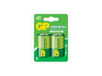 Батарейка GREENCELL R20 2шт 1.5V сольова, 13G-U2,
