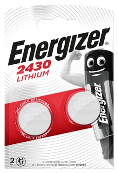 Батарейка литиевая Energizer 2430 Lithium, 3V, блистер 2шт