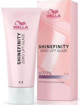 Крем-фарба без окислювача Wella Professionals Shinefinity Zero Lift Glaze 07-75 Cool Raspberry Latte 60 мл (4064666057613)