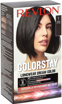 Krem farba do włosów bez utleniacza Revlon Colorstay Longwear Cream Color Black 1 165 ml (309970210502)