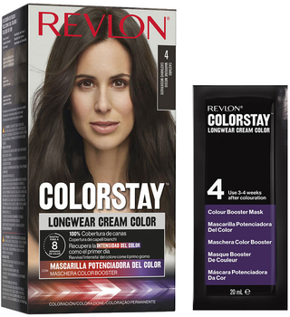 Krem farba do włosów bez utleniacza Revlon Colorstay Longwear Cream Color Dark Brown 4 165 ml (309970210533)