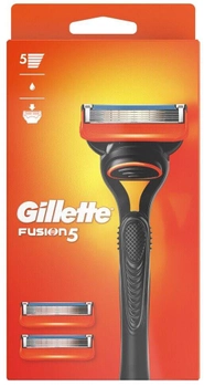 Maszynka do golenia dla mężczyzn Gillette Fusion 5 z 3 wymiennymi kasetami (7702018578658)