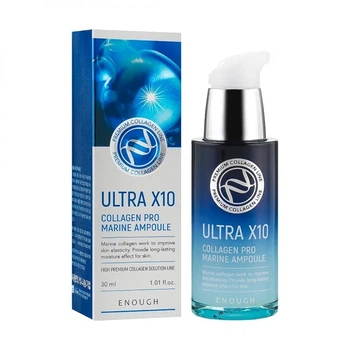 Сироватка для обличчя з колагеном Enough Ultra X10 Collagen Pro Marine Ampoule 30 мл