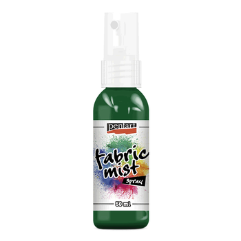 Краска спрей Pentart Fabric Mist для тканей зеленая (726) 50 мл