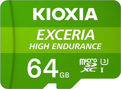 Karta pamięci Kioxia Exceria High Endurance microSDHC 64 GB (LMHE1G064GG2)