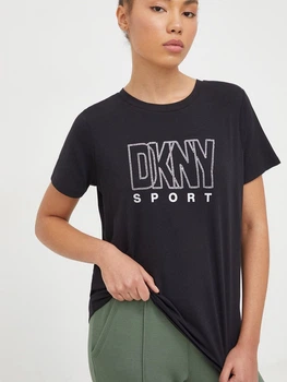 Футболка женская DKNY Rhinestone Outline S DP3T9768-BLK S Черная (755404327726)