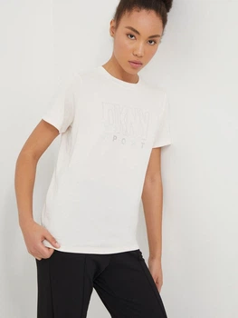 Футболка жіноча DKNY Rhinestone Outline S DP3T9768-SAN S Пісочна (755404326545)