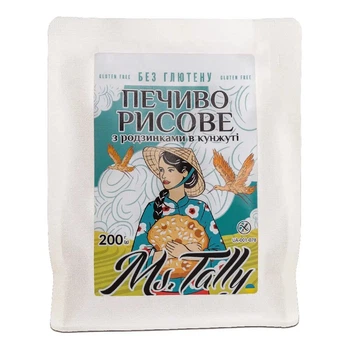 Печенье рисовое без глютена Ms. Tally 200 г