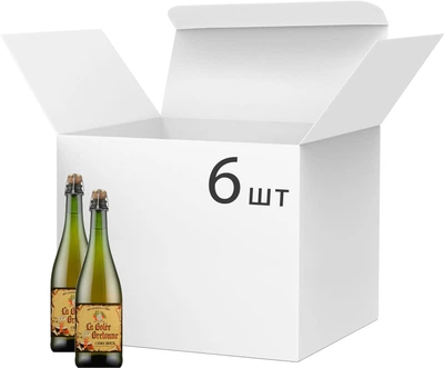 Упаковка сидра Les Celliers Bouche La Bolee Bretonne Doux 2% 0.75 л х 6 шт (8000017508598-6)