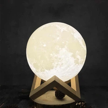 Светильник Луна 3D Moon Light&nbsp;диаметр сенсорный 5 режимов USB (SH778172)