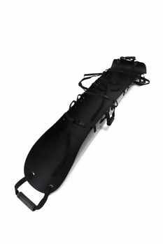 Ноші тактичні пластикові волокуші СКЕД евакуаційні 2200х500х1.5 мм Чорний (0005)