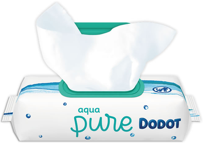 Дитячі вологі серветки Dodot Aqua Pure 48 шт (8001841115498)
