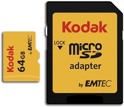 Флешка Kodac Micro sd 64gb черная